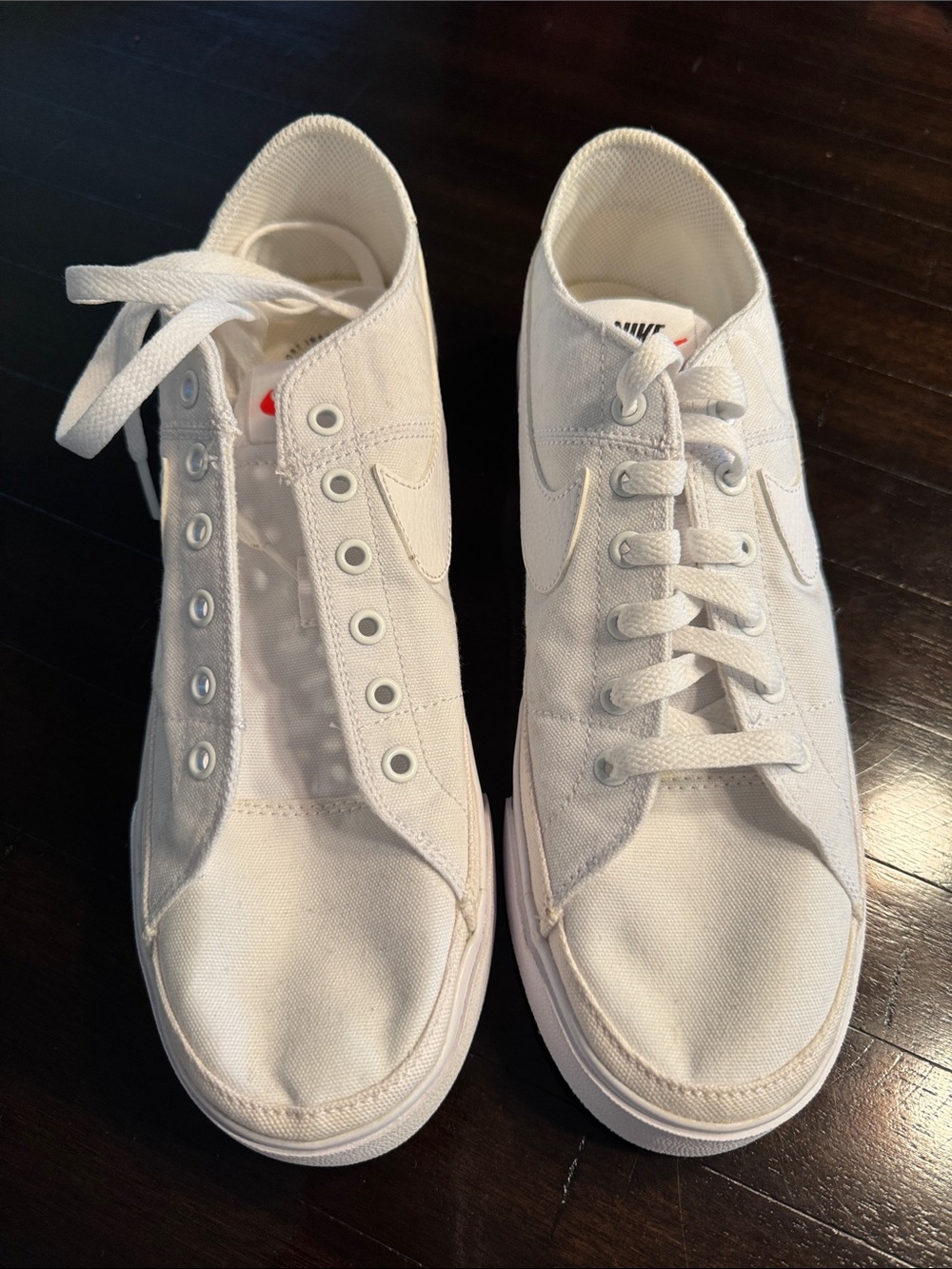 White Nike Canvas Sneakers